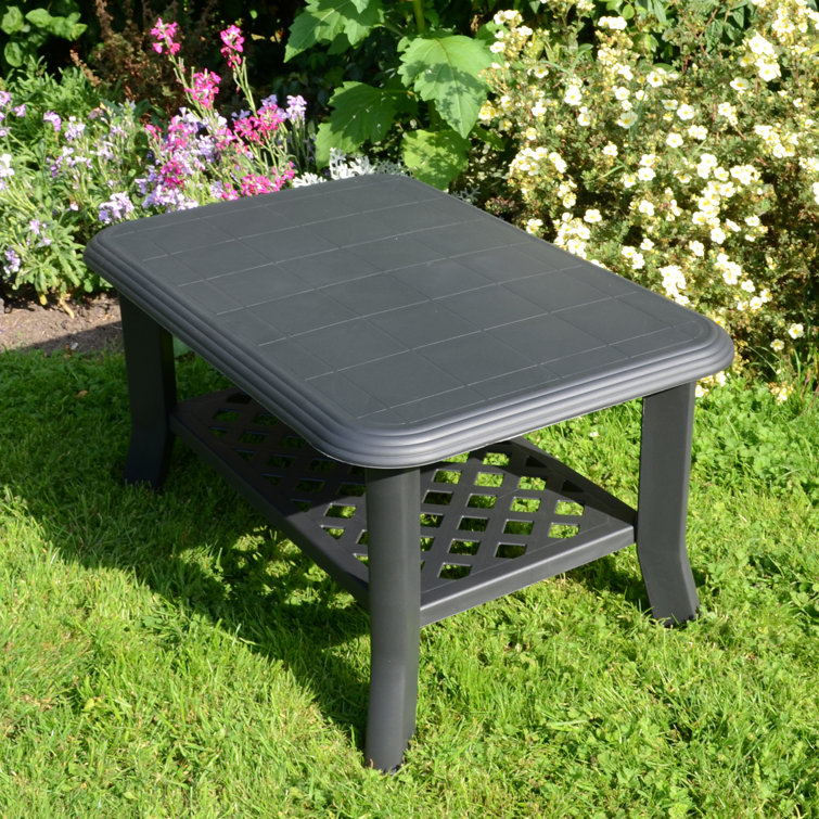 Plastic garden side deals table